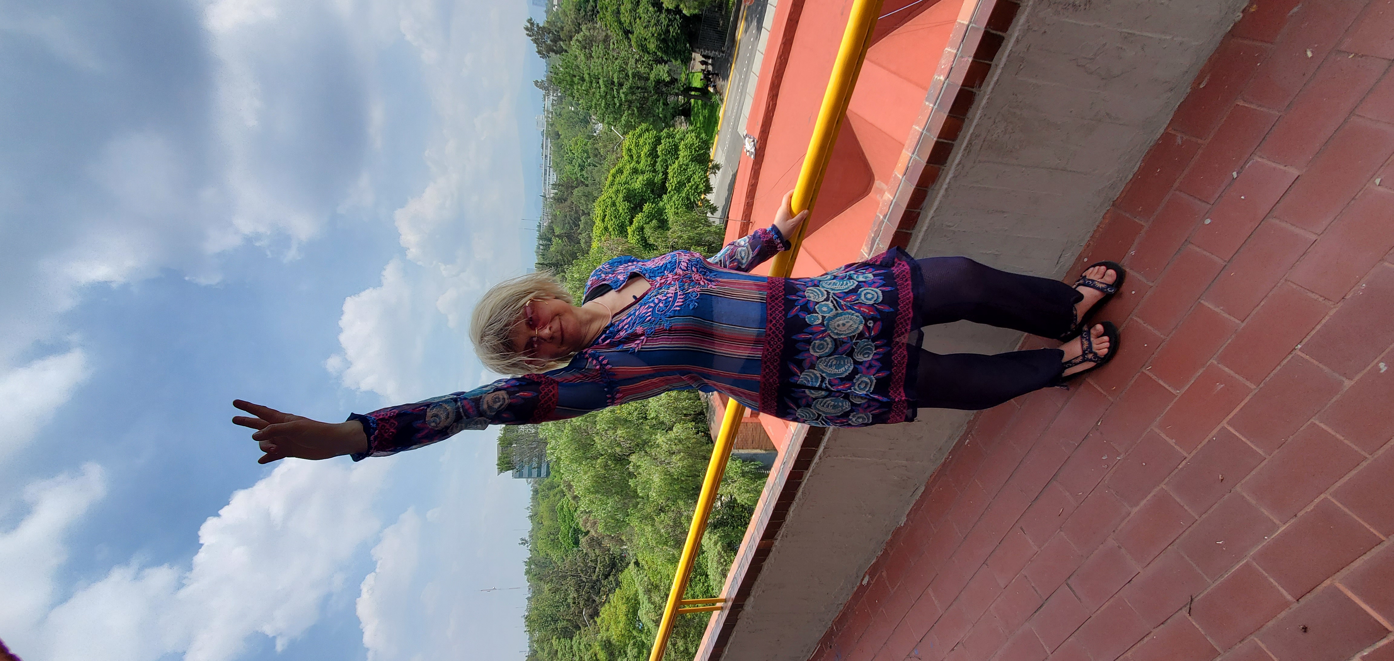 Aga on balcony