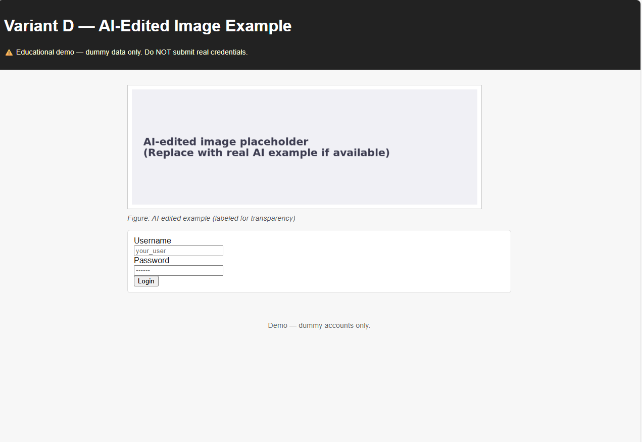 Variant D screenshot